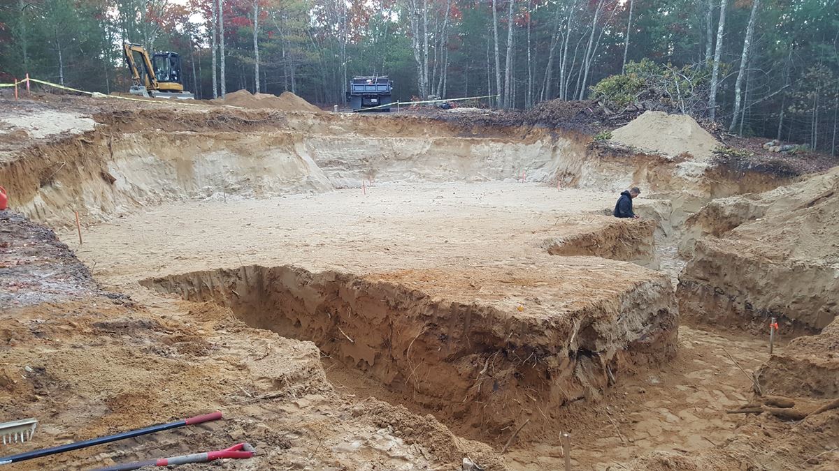 Plymouth ma foundation dig backfill cover